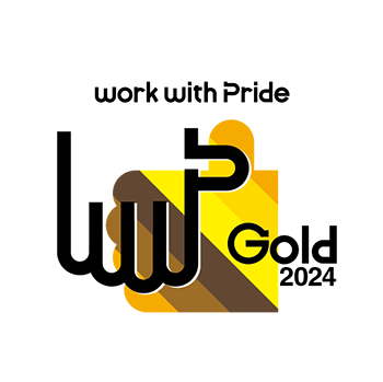ロゴ(PRIDE指標 Work With Pride Gold2024)
