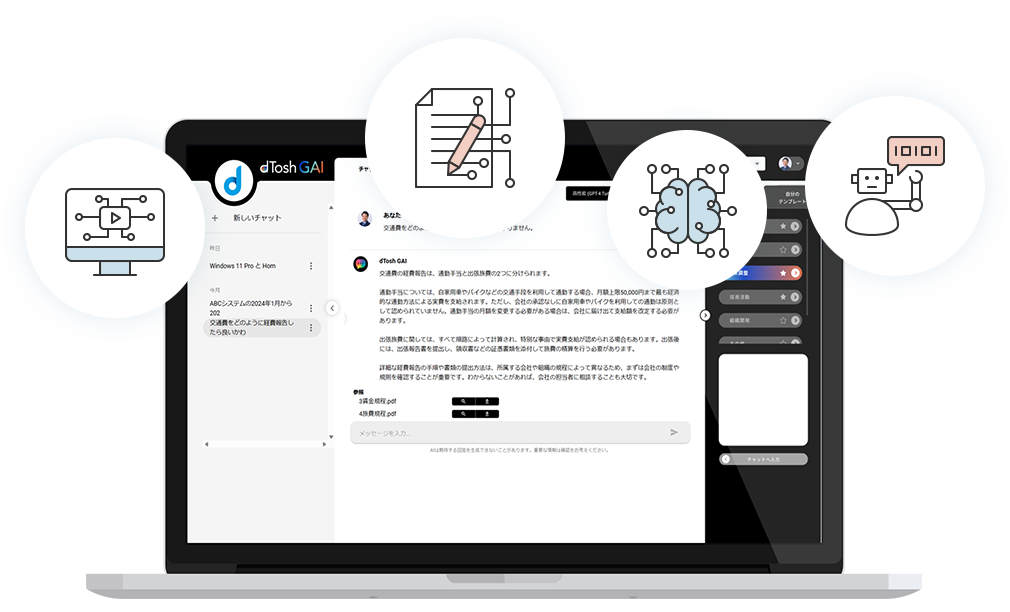 dTosh GAIひとつで最新AIをフル活用